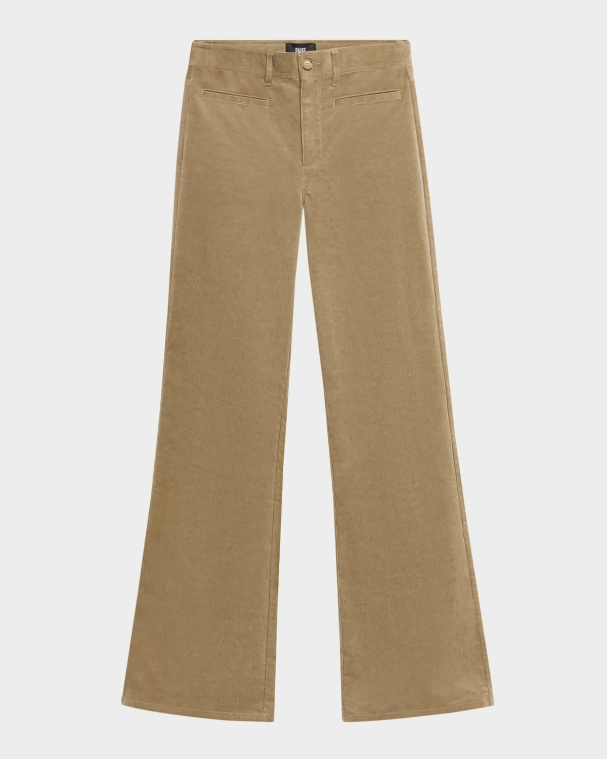 Leenah Wide-Leg Corduroy Jeans with Welt Pockets