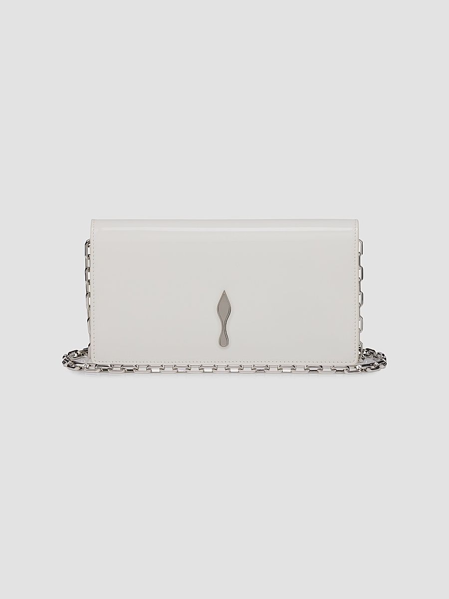 Christian Louboutin Women's Bettina Patent Leather Clutch - White