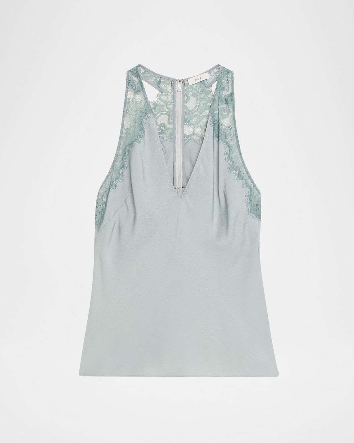 Wes Satin and Lace Tank Top