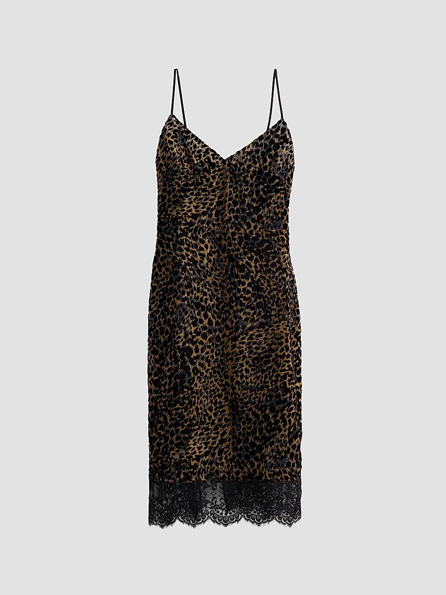 Ronny Kobo Women's Jourdin Leopard-Print A-Line Midi Dress - Leopard - Size Medium