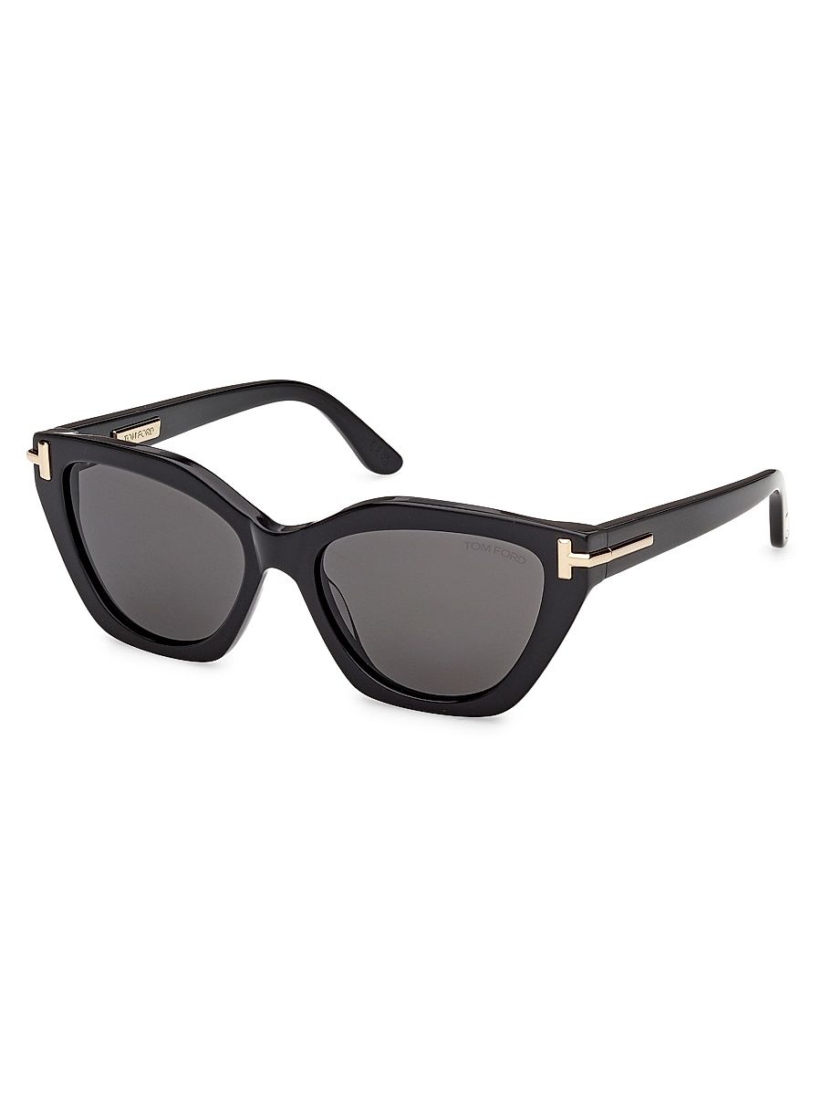 Women's 55MM Cat-Eye Sunglasses - Black