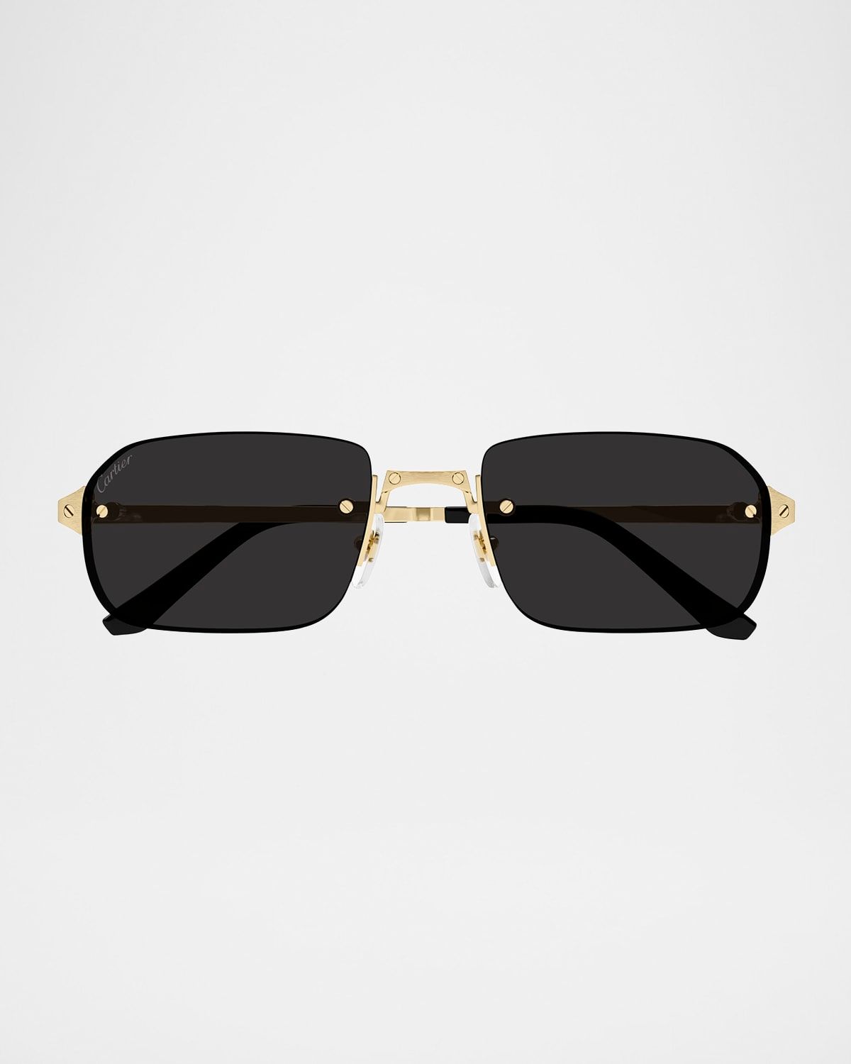 Men & apos;s Metal Rimless Rectangle Sunglasses