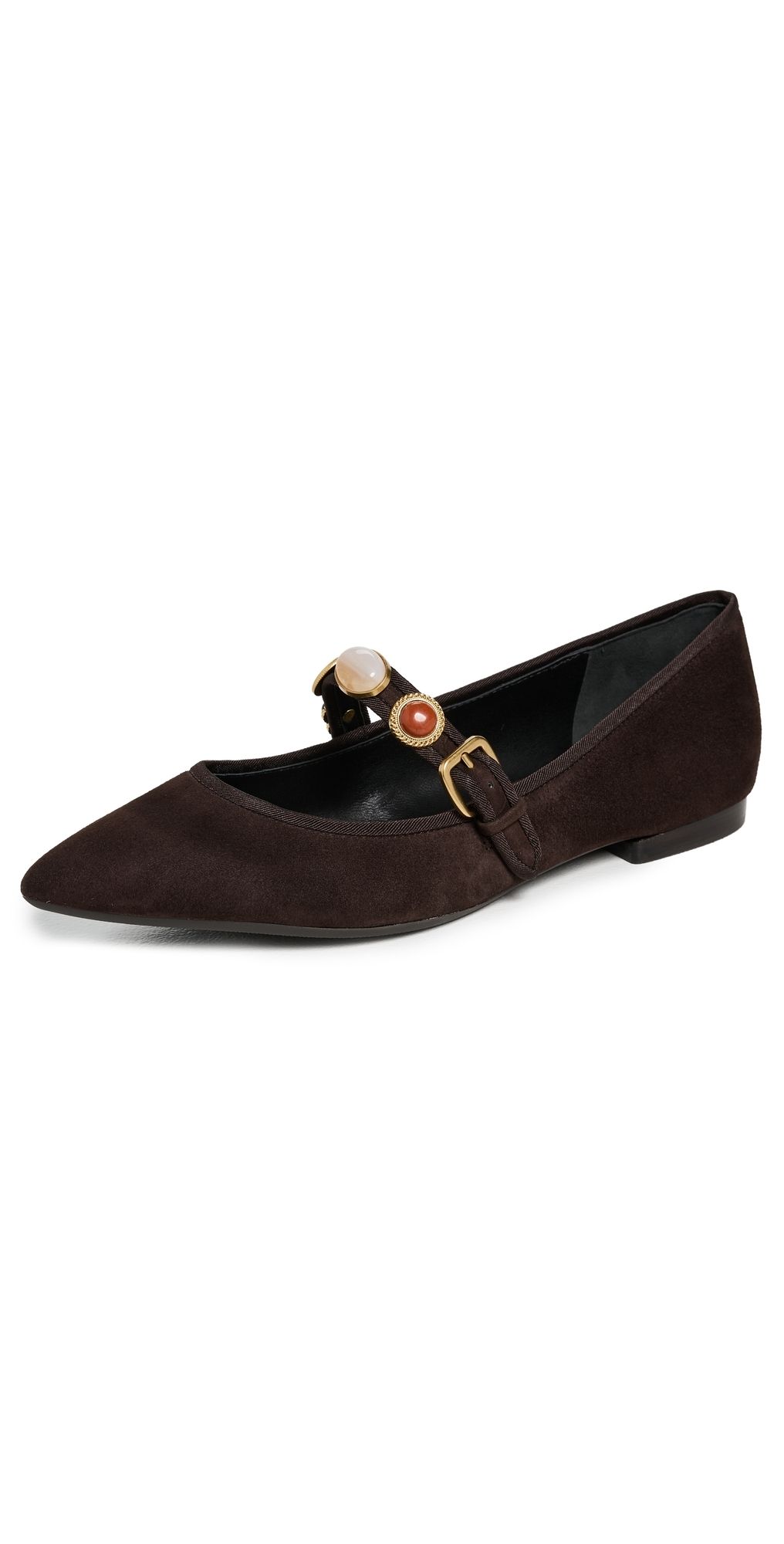 Veronica Beard Selene Charms Flats Espresso 8