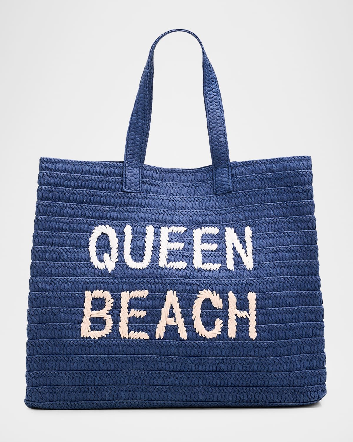 Queen Beach Straw Tote Bag
