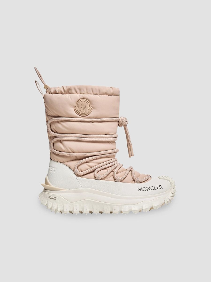 Moncler Women's Trailgrip Après High Boots - Light Beige - Size 11