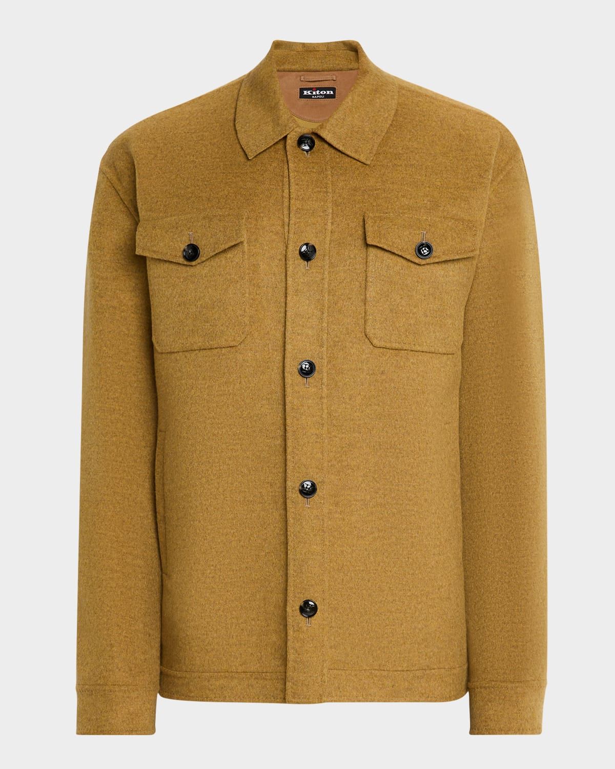 Men & apos;s Wool and Cashmere Two-Pocket Overshirt