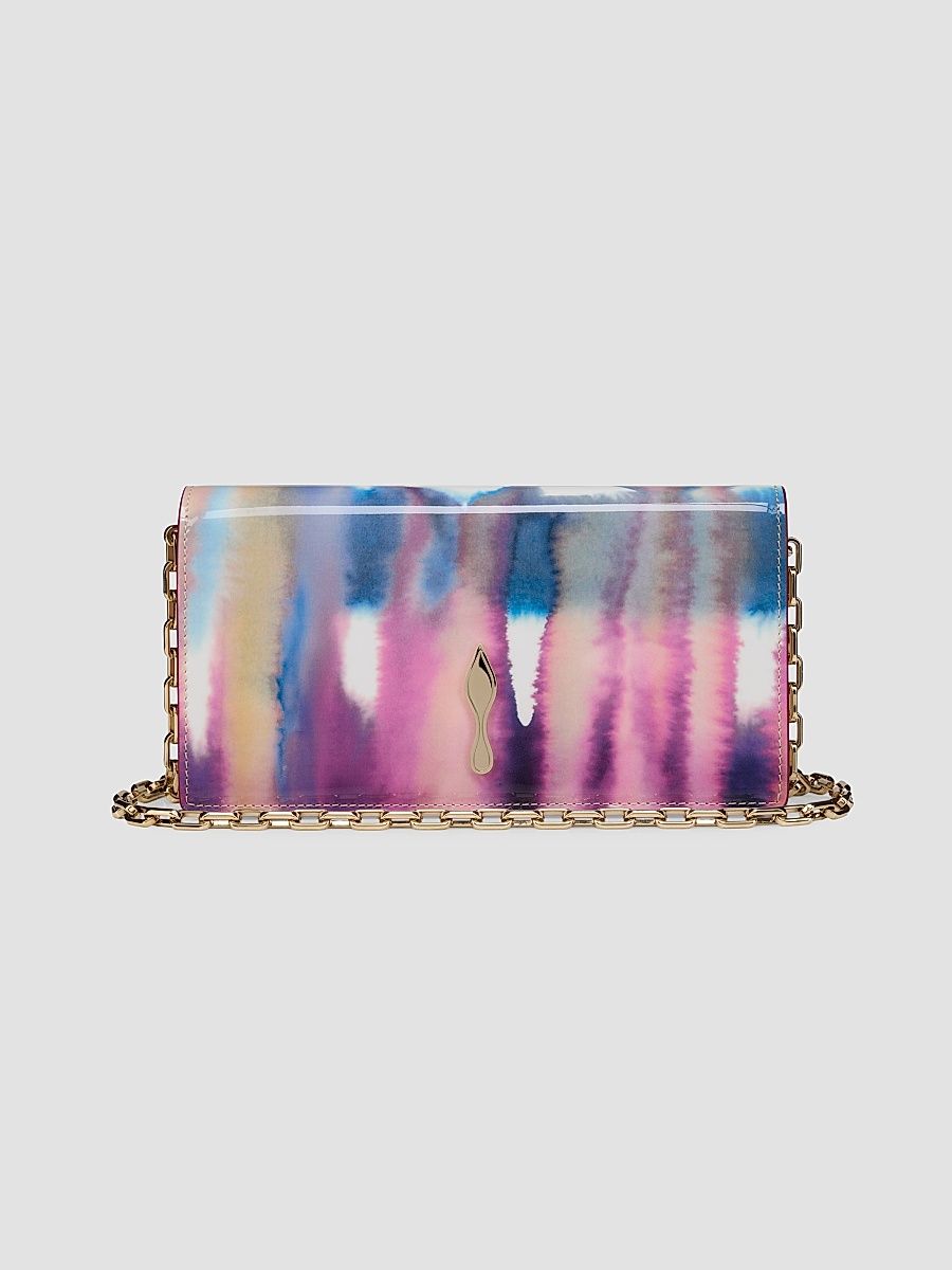Christian Louboutin Women's Bettina Patent Leather Chain Wallet - Multicolor