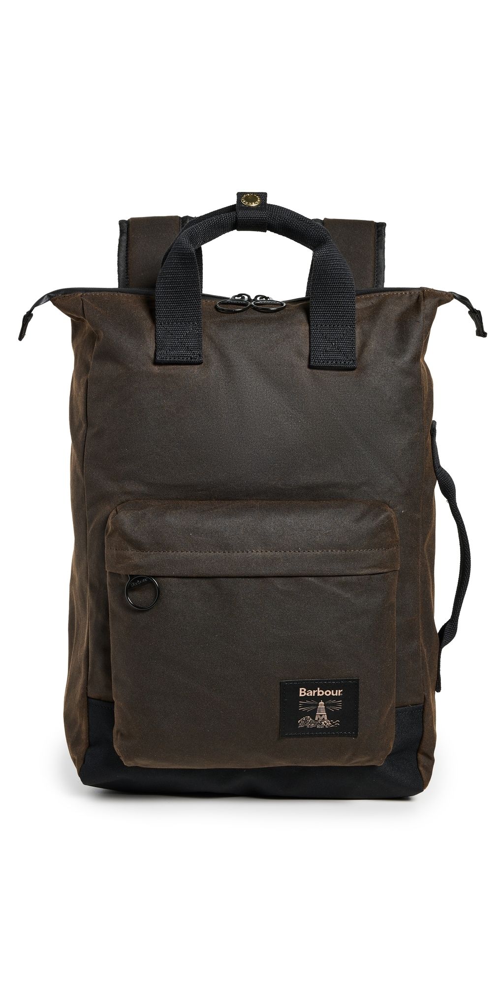 Barbour Field Wax Backpack Olive/Black One Size