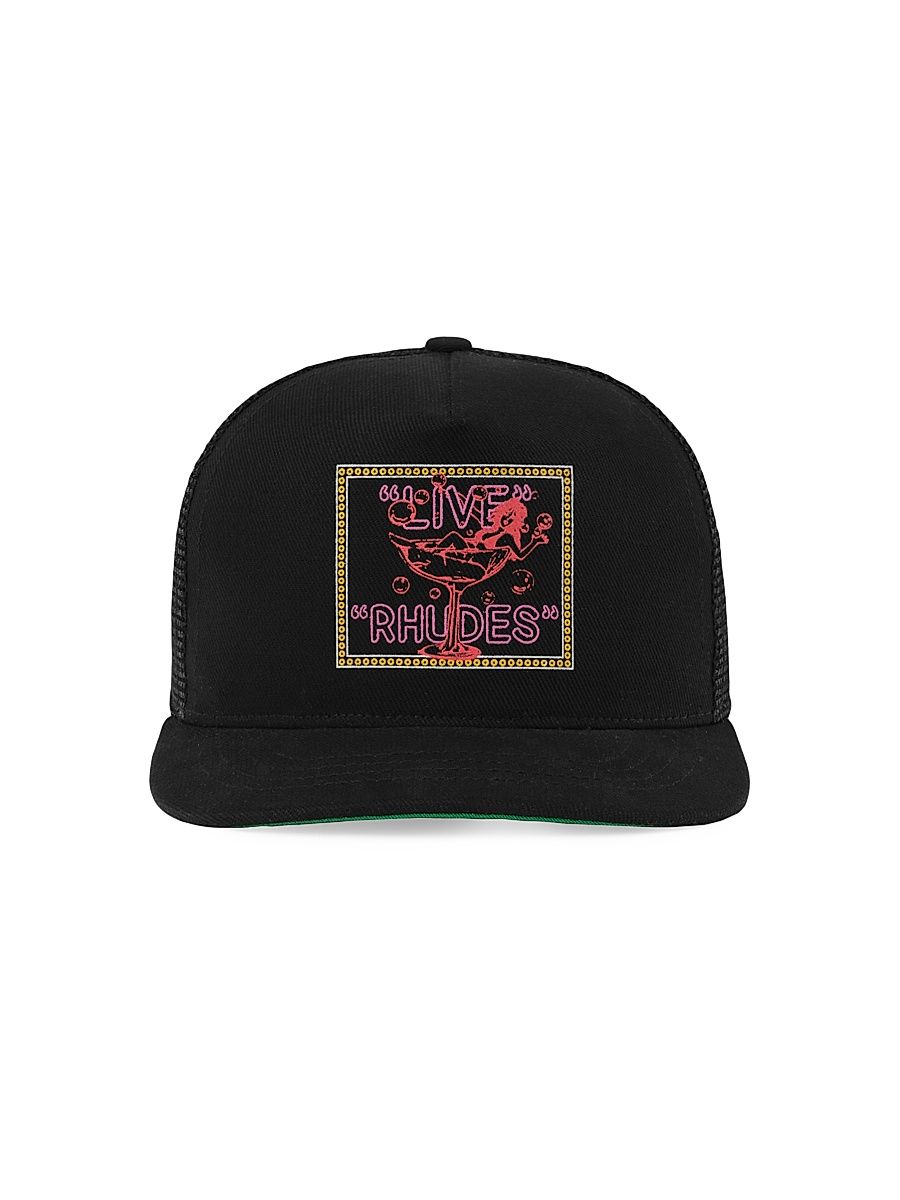 Men's Live Logo Trucker Hat - Black