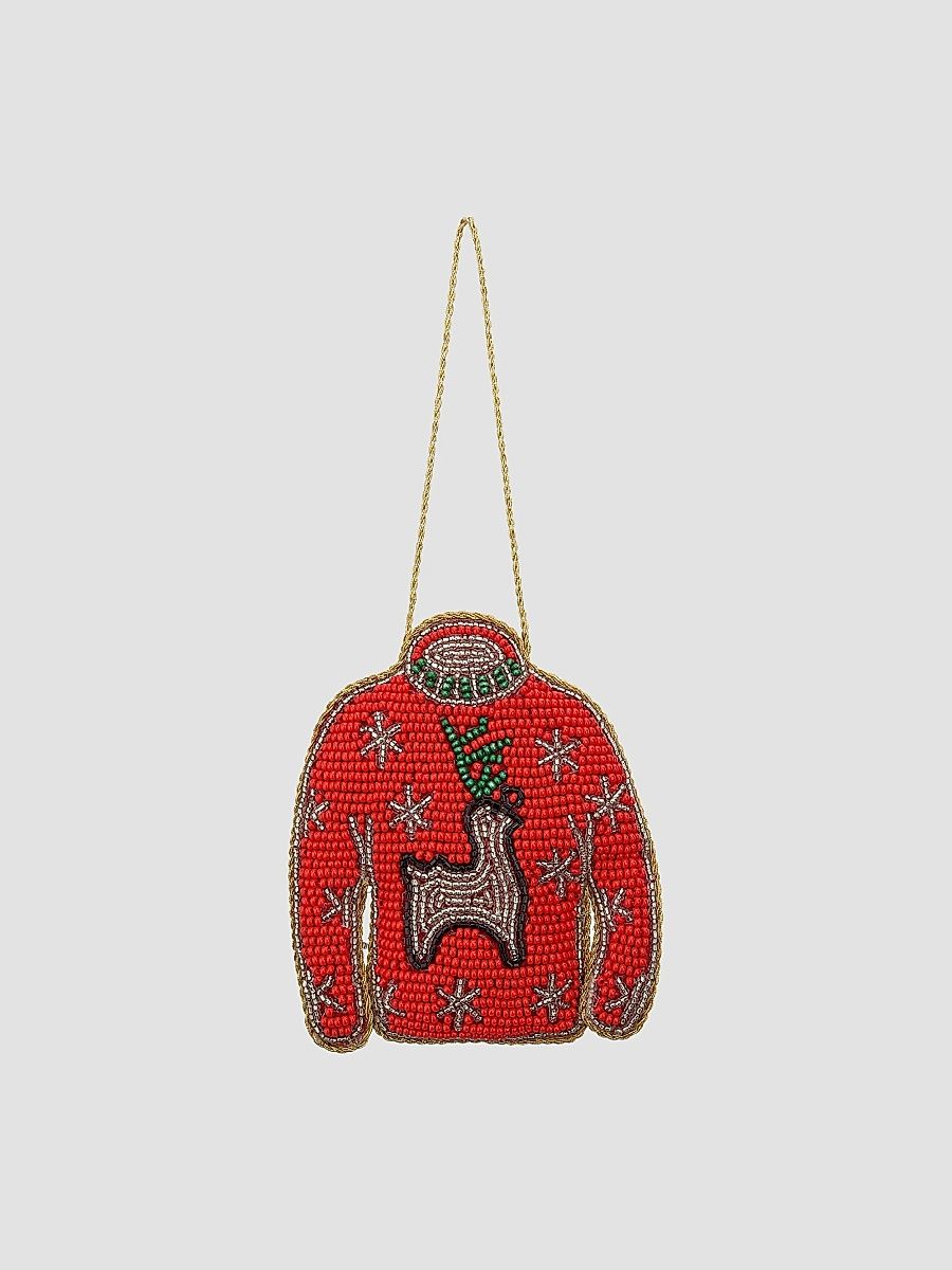 Ugly Sweater Beaded Ornament