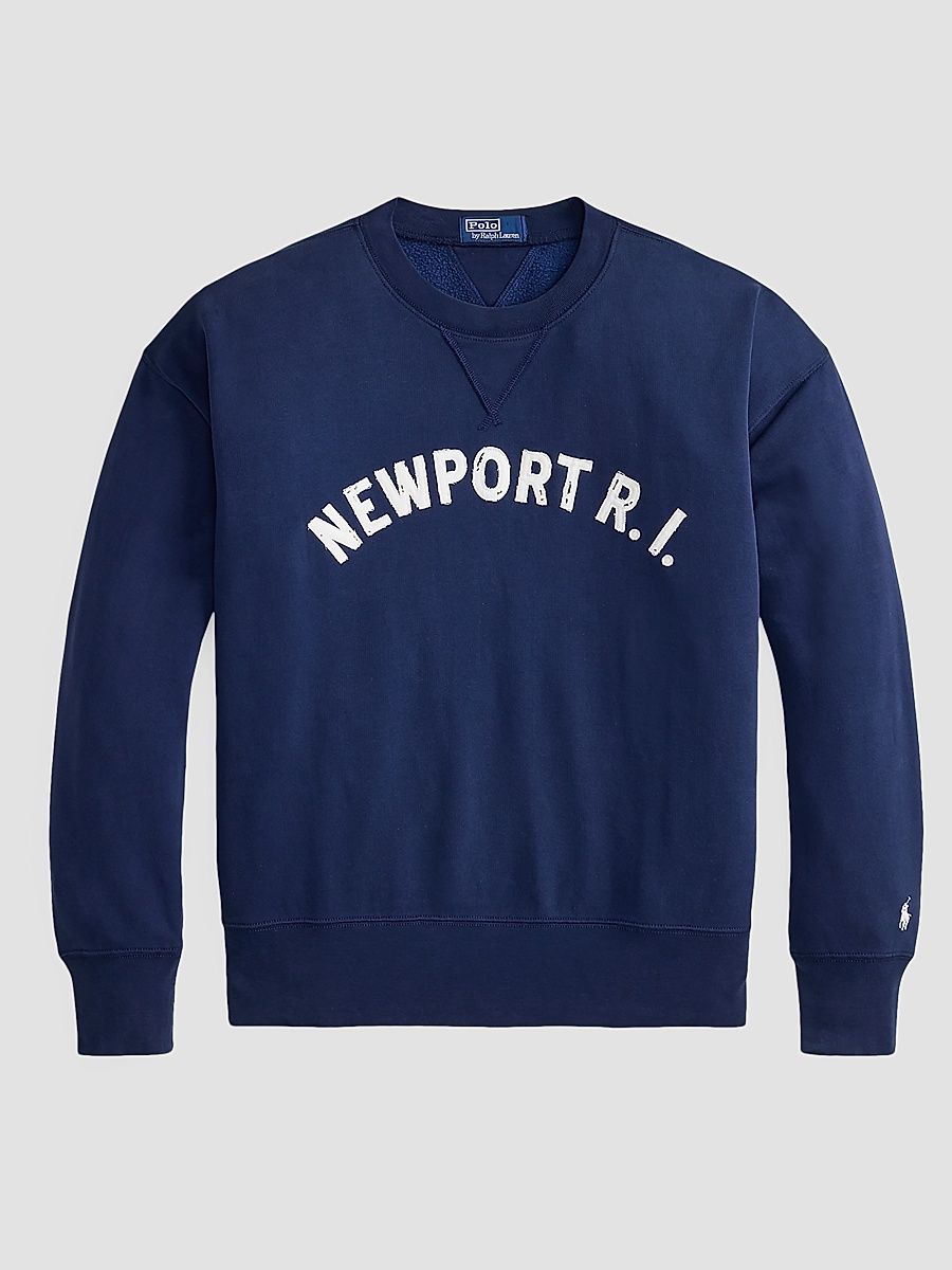 Men's Newport Fleece Crewneck Sweatshirt - Newport Navy - Size XS