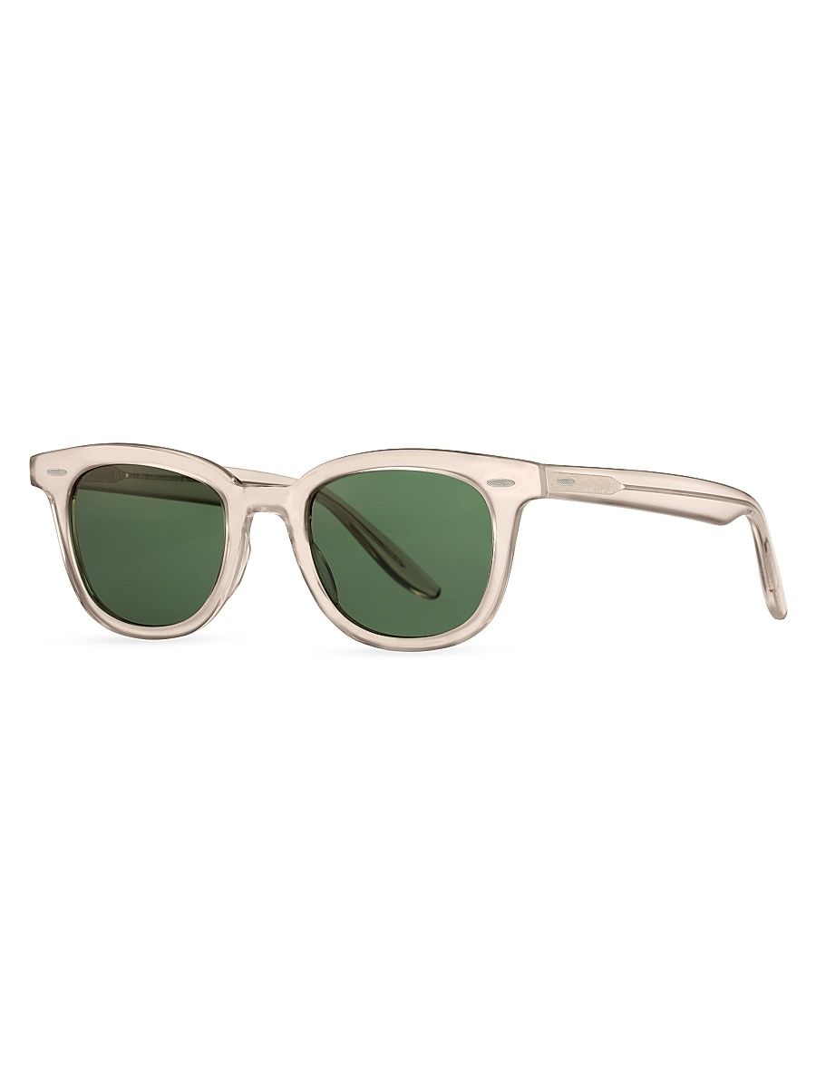 Men's Cecil 50MM Rectangle Sunglasses - Green