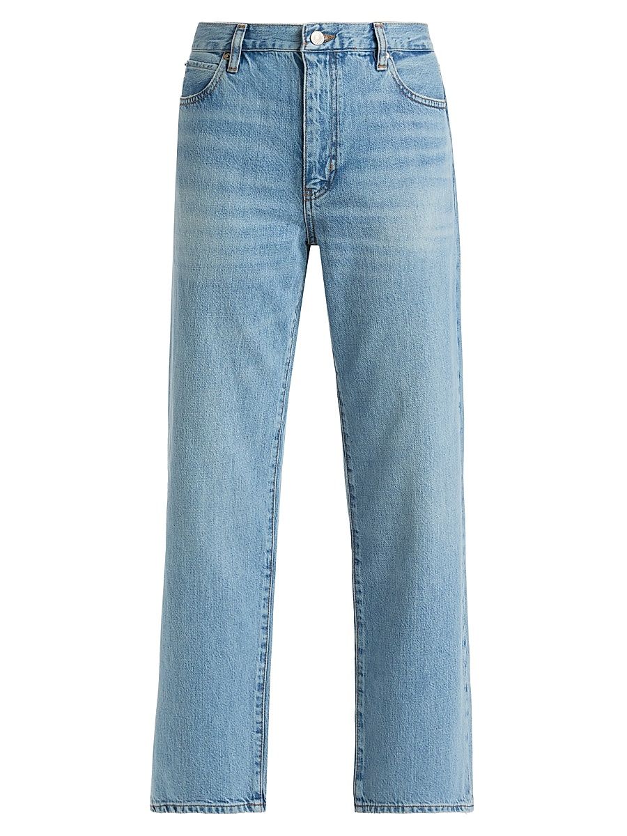 Women's Off Duty Hang Stretch-Cotton Straight-Leg Crop Jeans - Frey - Size 31