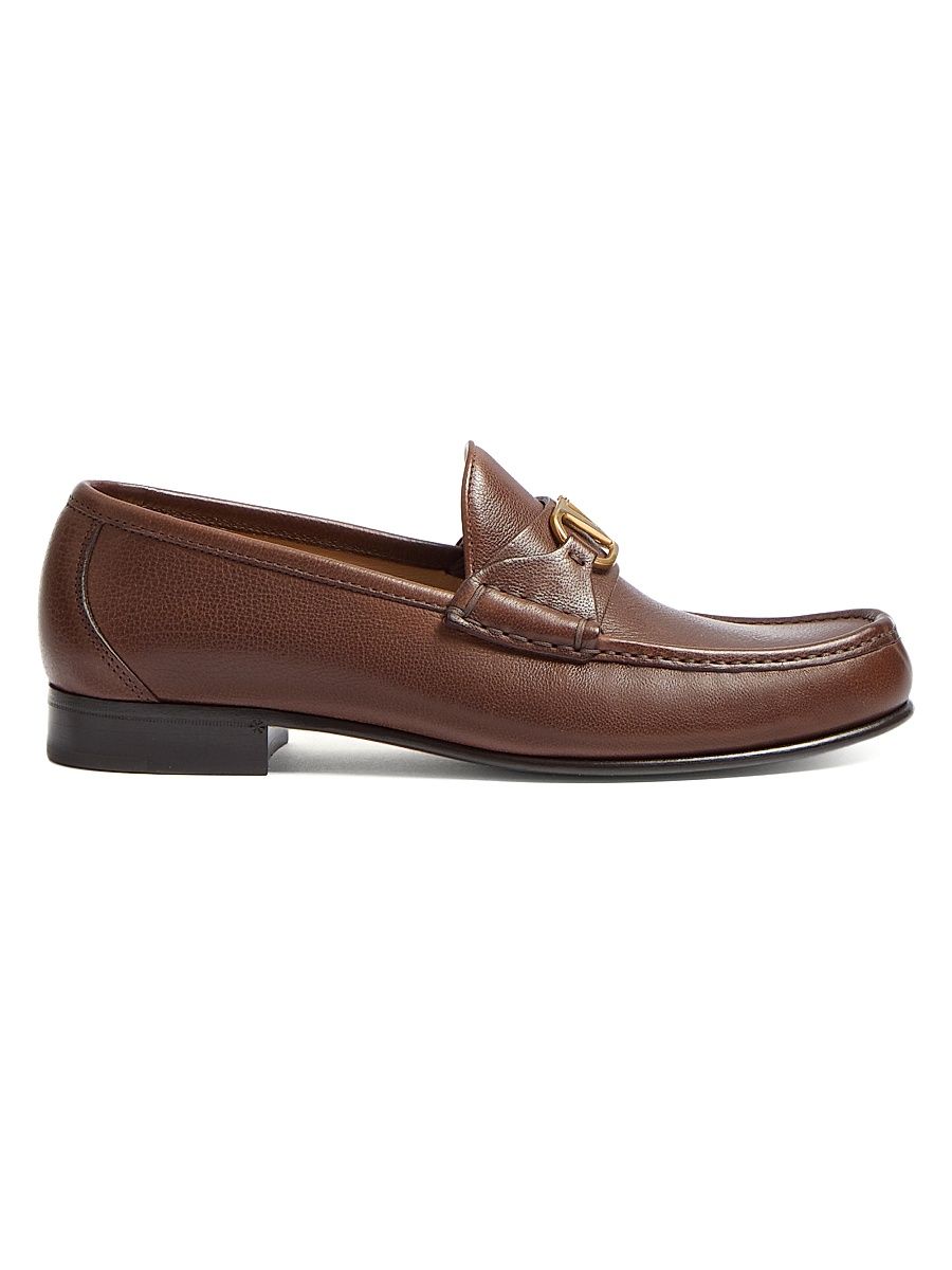 Men's VLogo Signature Buffalo Loafers - Bark Brown - Size 11.5