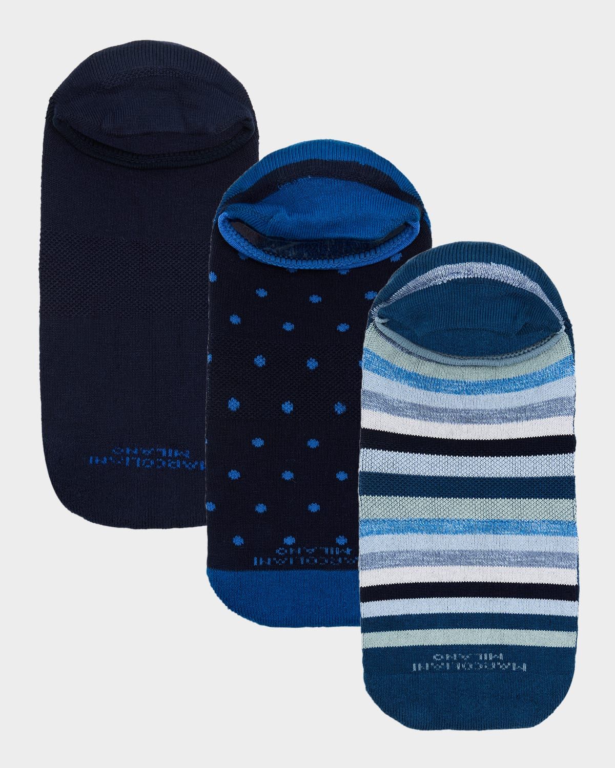 Men & apos;s Invisible Multicolor 3-Pack No-Show Sneaker Socks