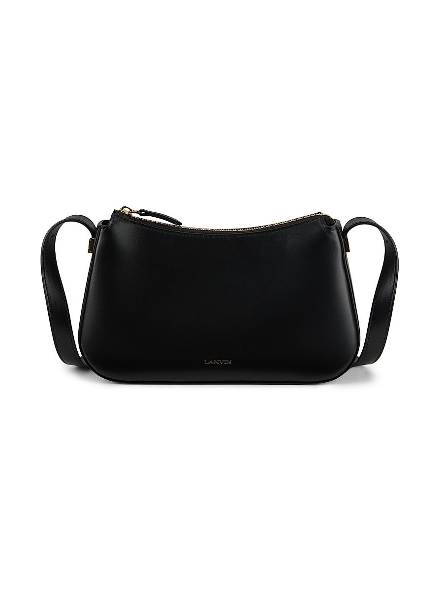 Women's Concerto Leather Shoulder Bag - Black