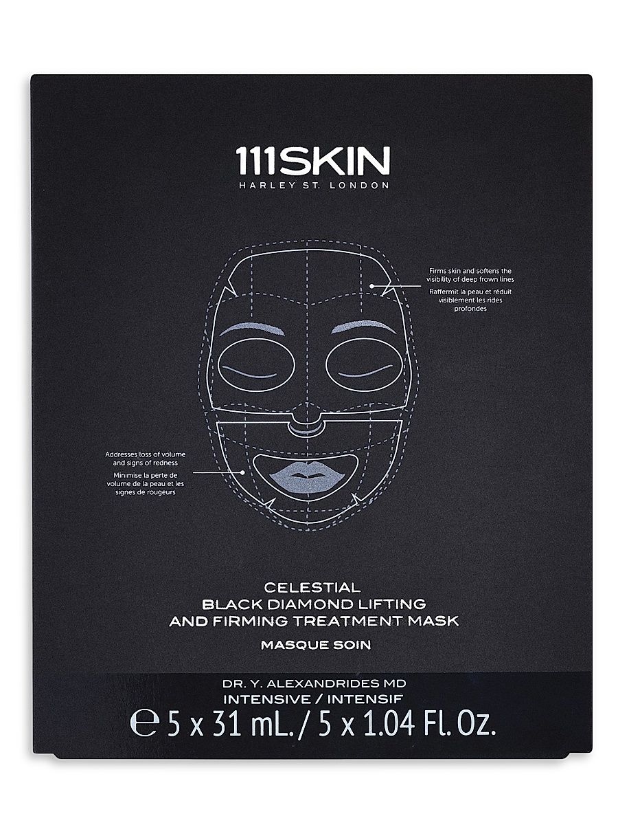 Women's Celestial Black Diamond Lifting & Firming 5-Piece Facial Mask Set