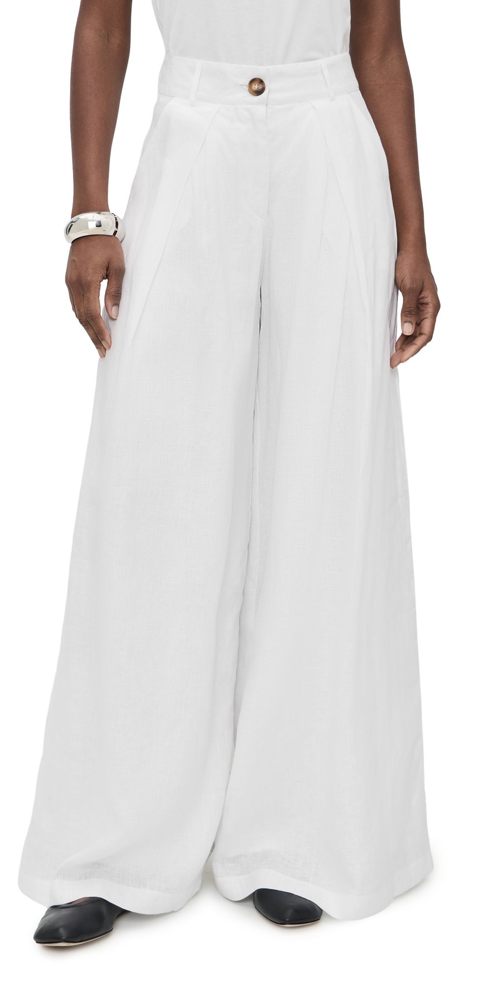Prime of Lime Reina Pants White S