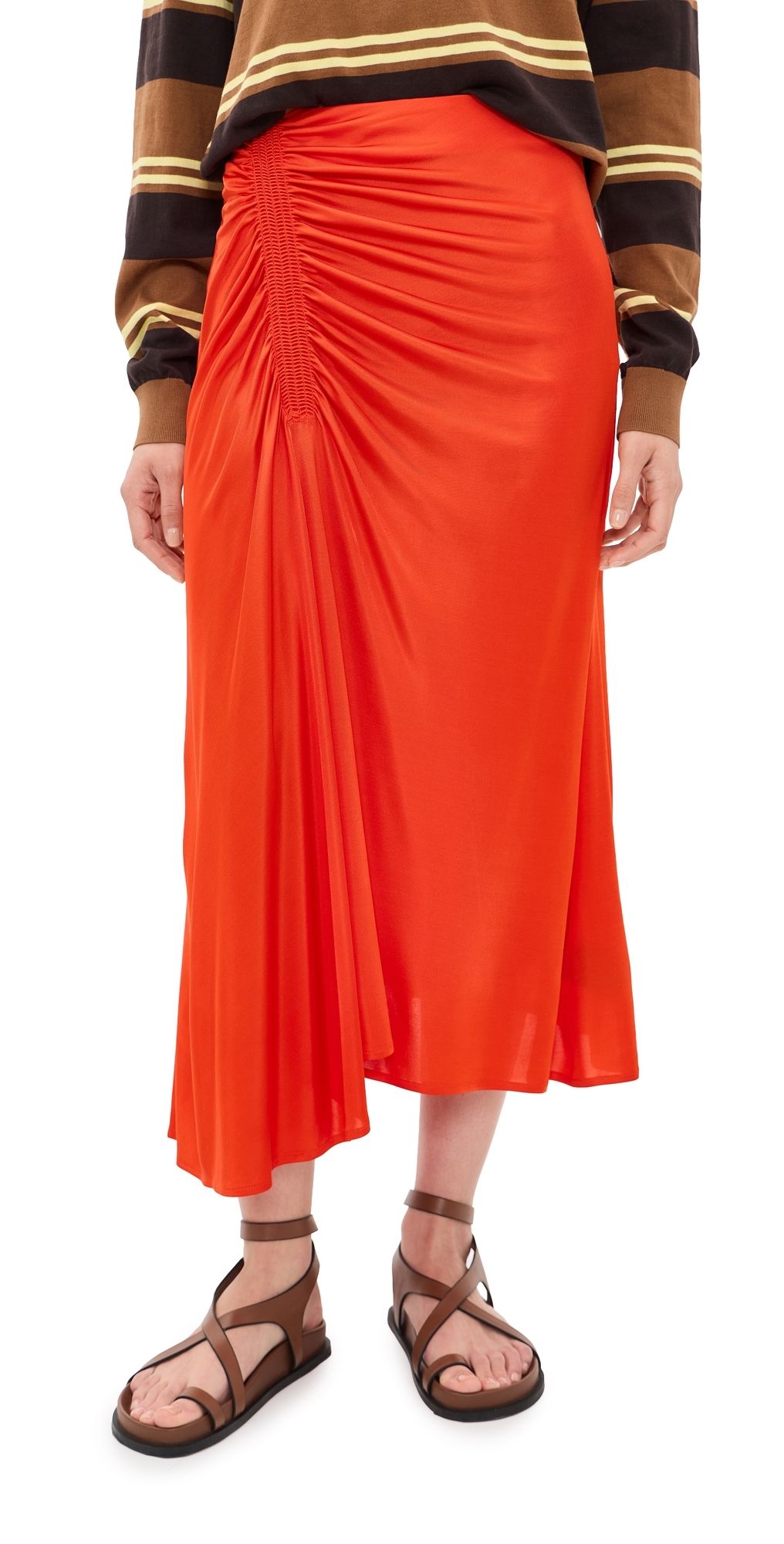 Proenza Schouler Naia Skirt Tangerine 0