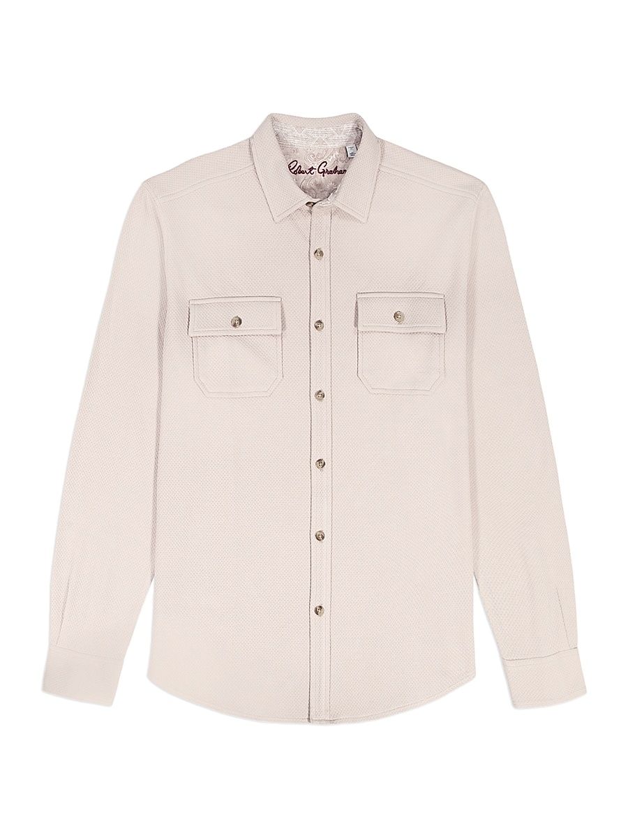 Men's Eastling Utility Knit Shirt Jacket - Oatmeal - Size XXXL