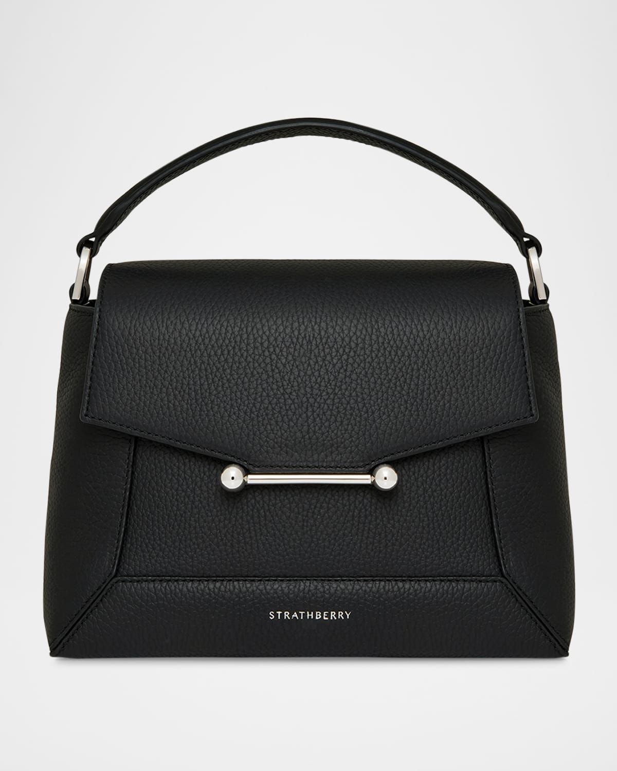 Mosaic Flap Leather Top Handle Bag