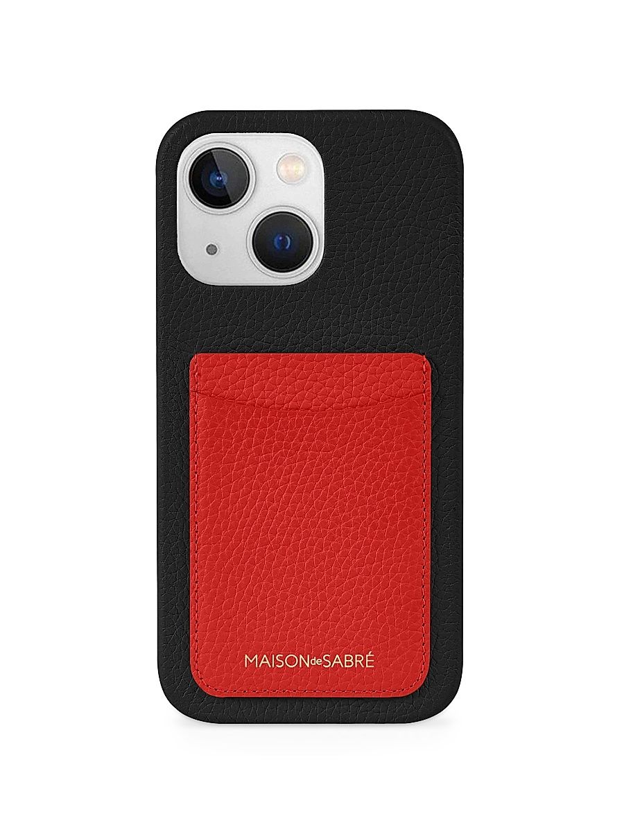 Card Phone Case (iPhone 13 Mini) - Pomegranate Caviar
