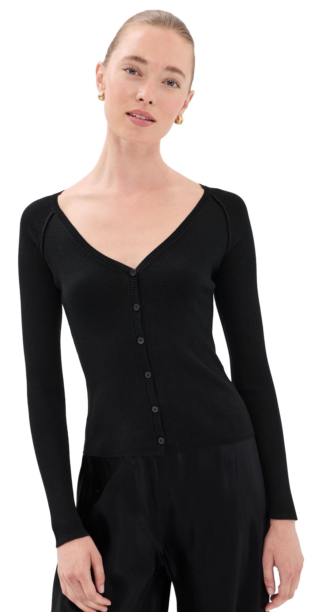 SIMKHAI Darlene Cardigan Black M