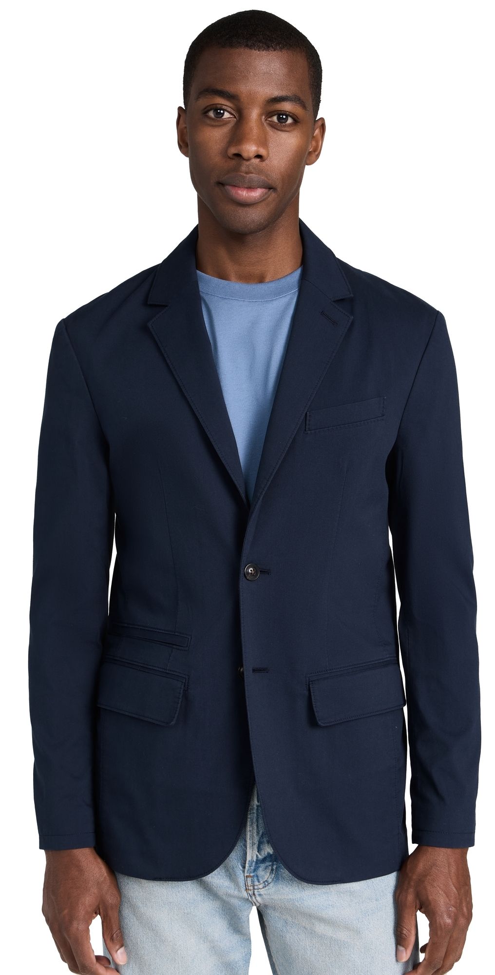 Faherty Movement Blazer Navy M