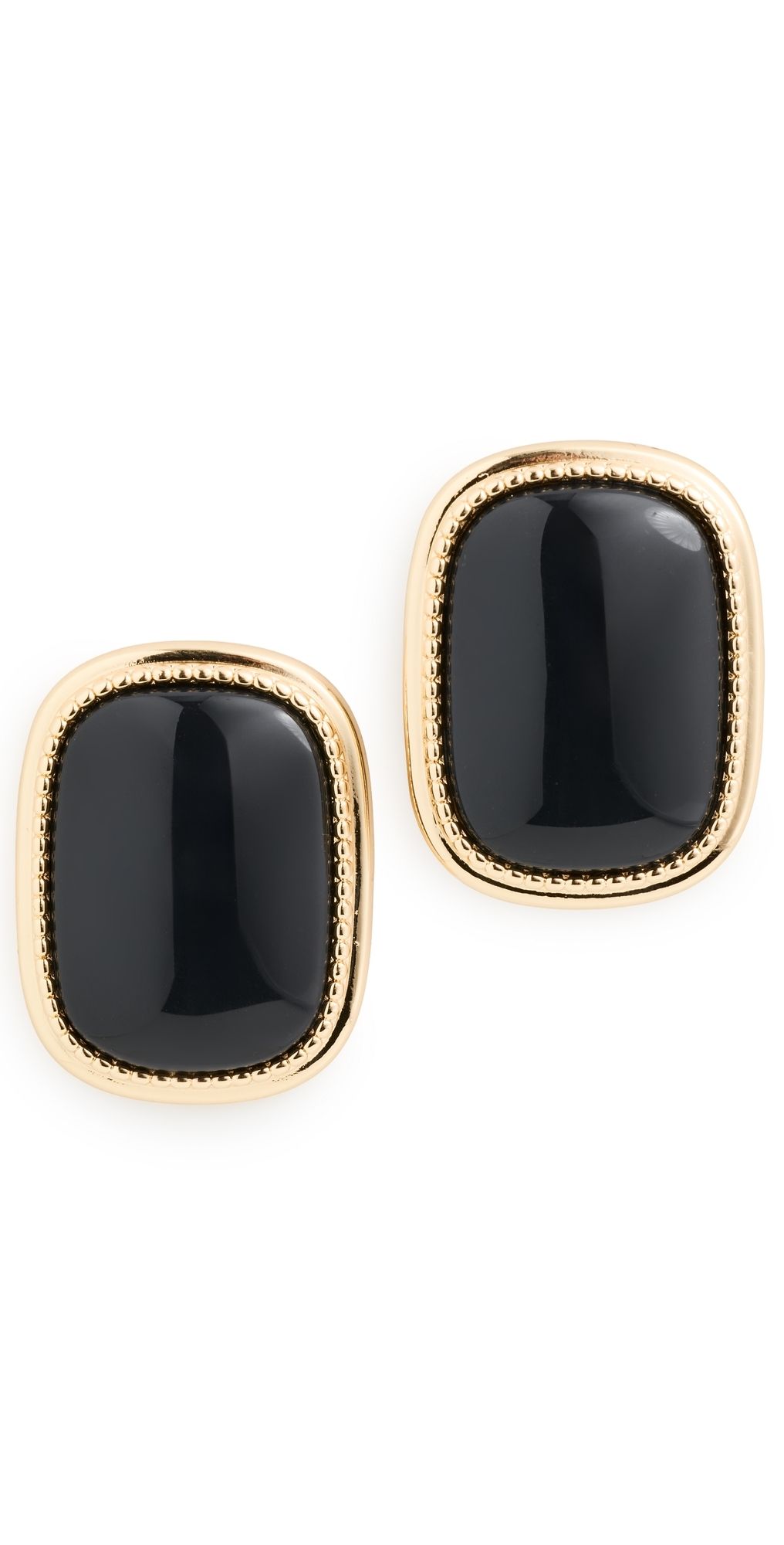 Luv Aj The Midnight Mesa Statement Stud Earrings Gold One Size