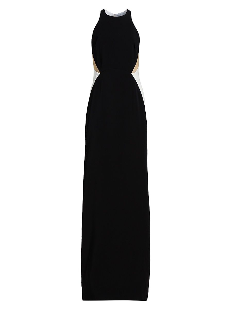 Stella McCartney Women's Colorblocked Maxi Dress - Black - Size 10