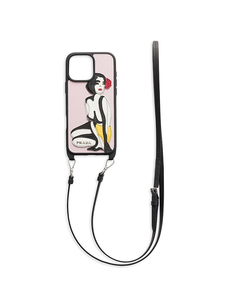 Saffiano and Crocodile Leather Cover For iPhone 16 Pro Max