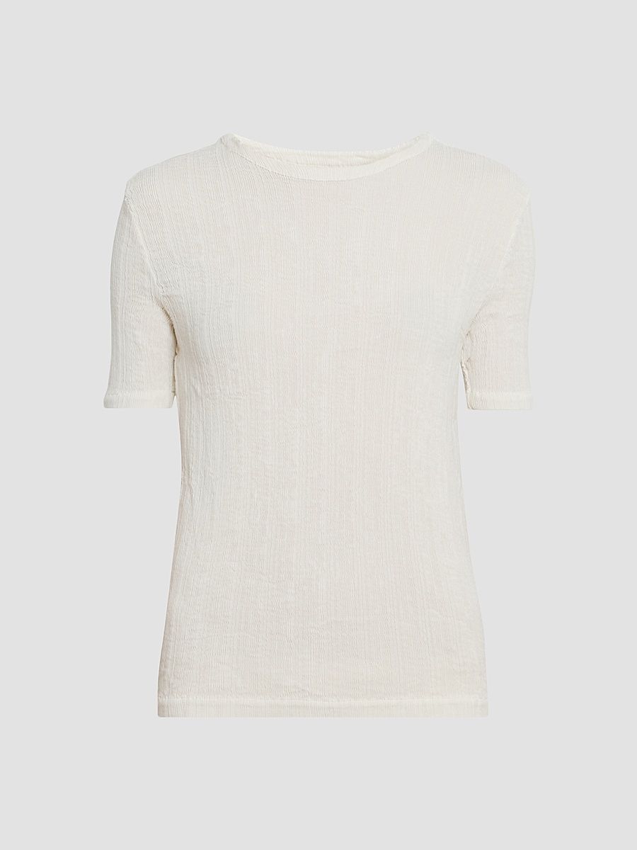 Women's Rill Plissé Top - Off White - Size XS
