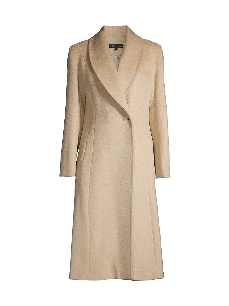 Women's Natural Camelhair Princess Coat - Beige - Size 6