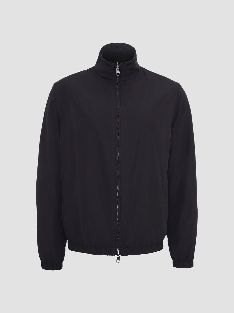 Gorski Men's Classic Reversible Bomber Jacket - Black - Size XXL