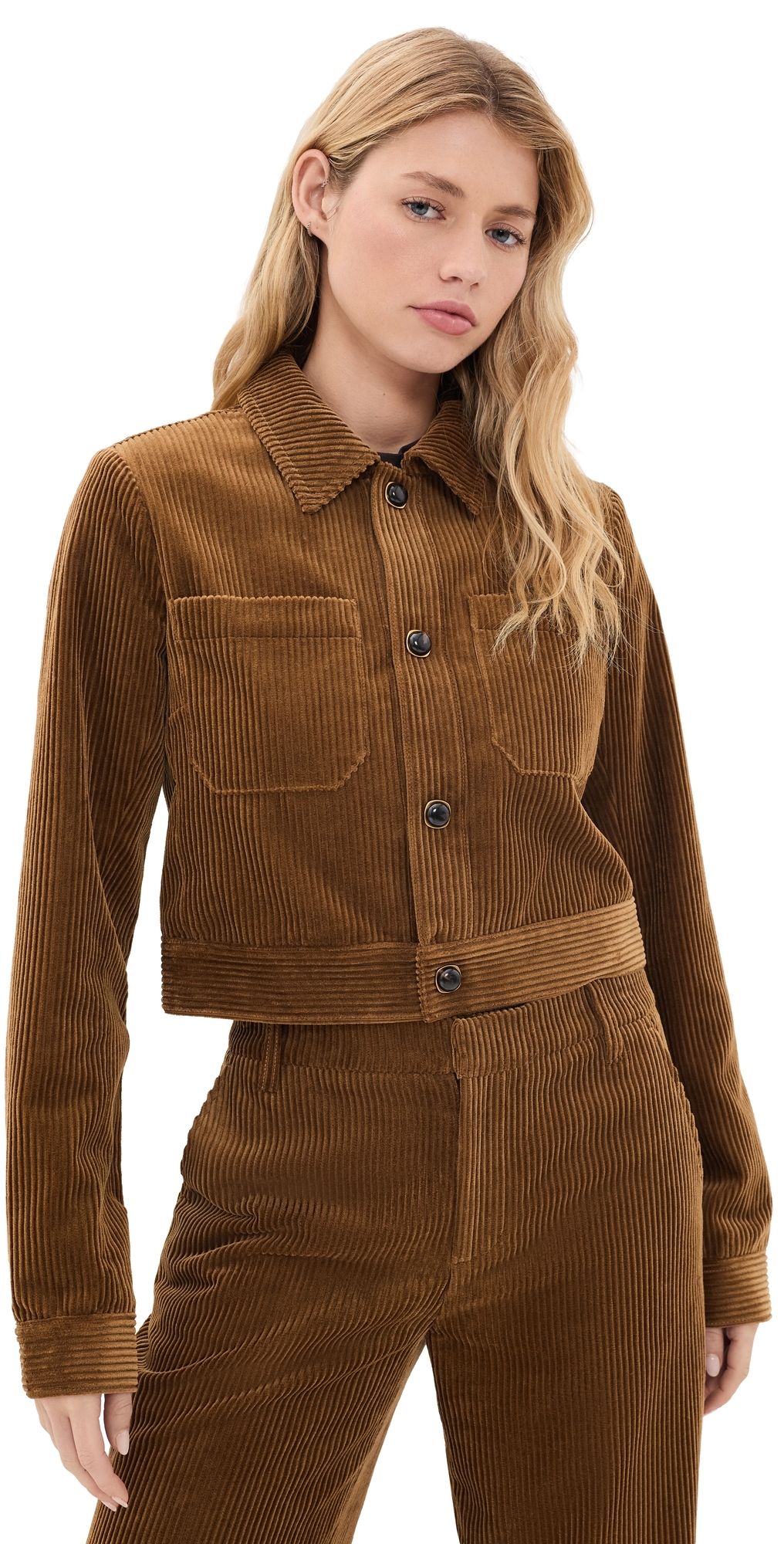 FRAME The Small Corduroy Jacket Hazelnut M