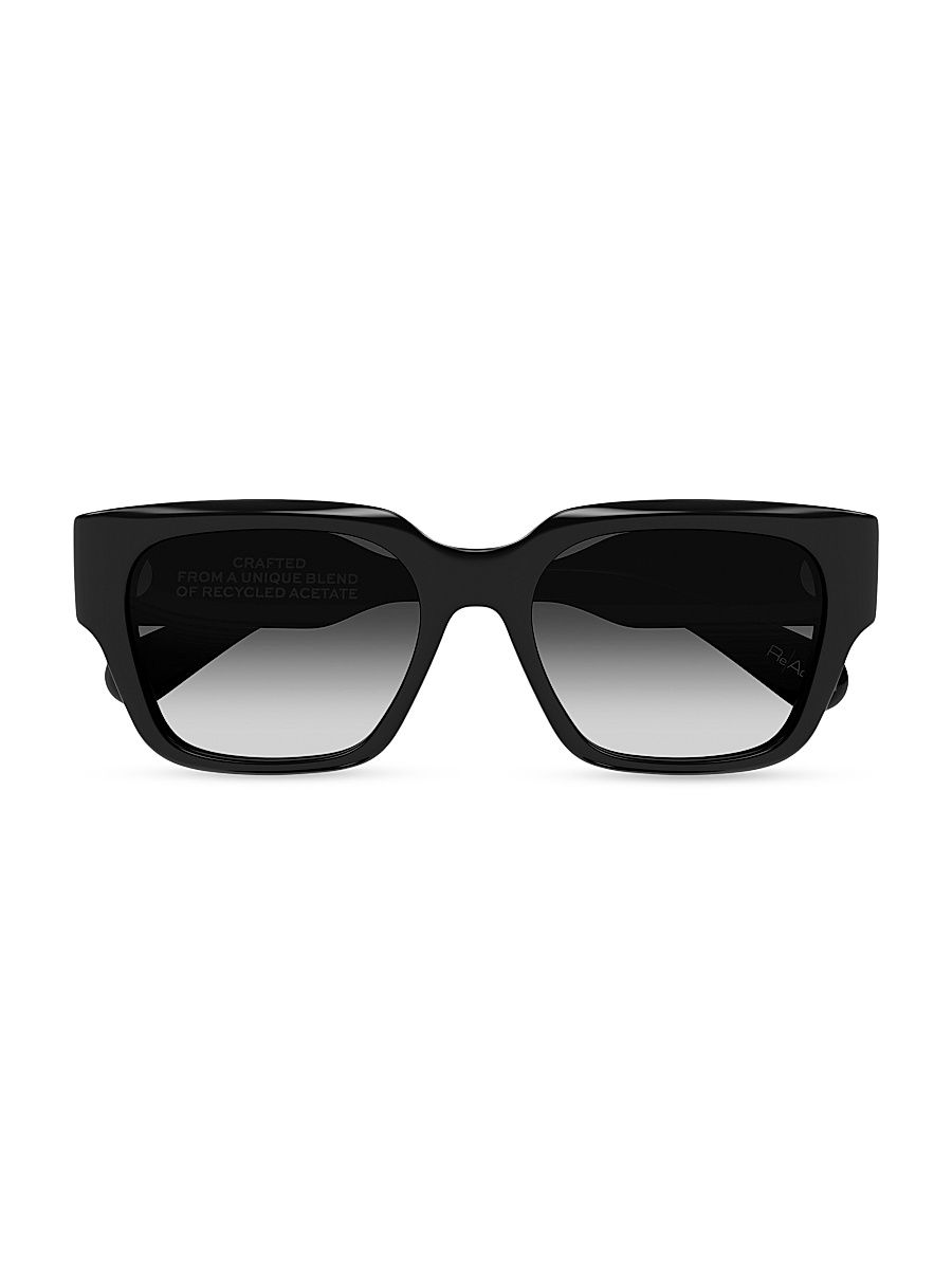 Women's 54MM Rectangular Sunglasses - Black