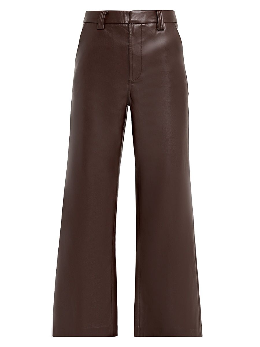 Women's Joe's Jeans by Dani Michelle Mia Faux Leather Crop Pants - Coffee Bean - Size 31