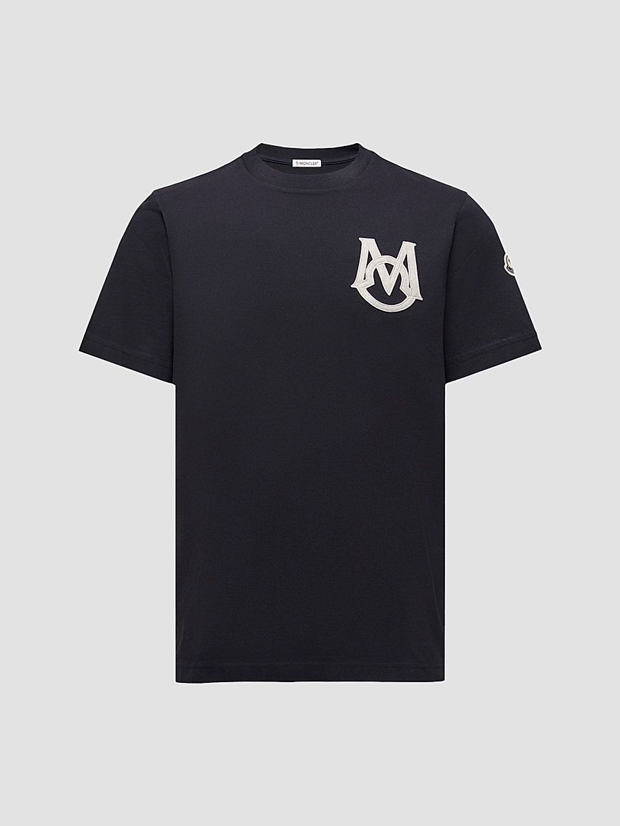 Men's Crew-Neck T-Shirt in Cotton - Navy Blue - Size XXXXL