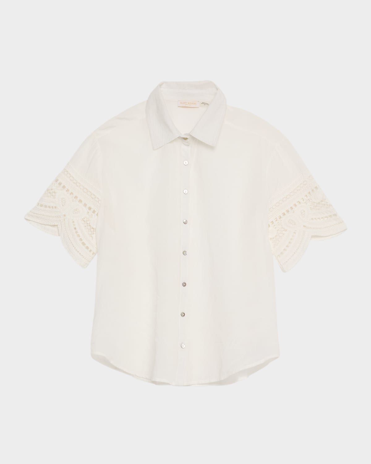 Shamaya Embroidered Button-Front Shirt