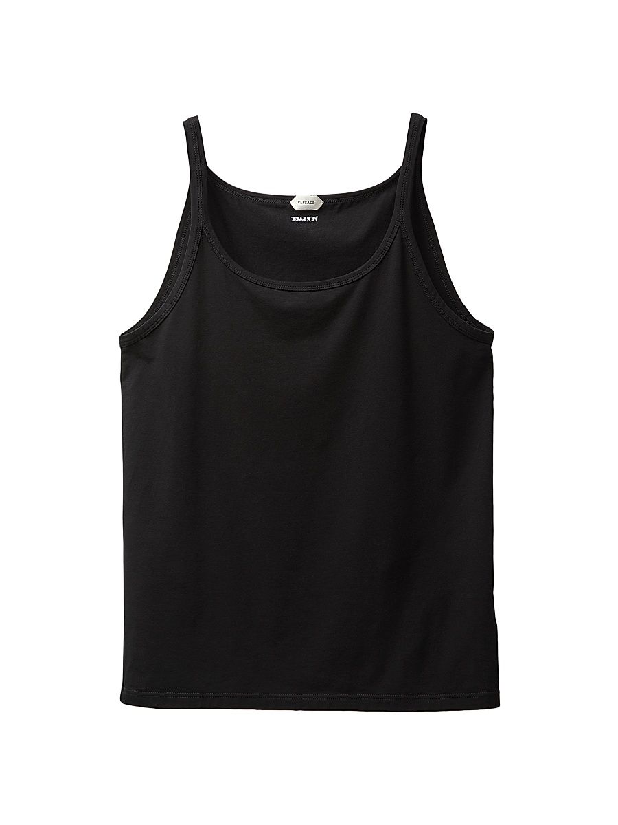 Men's Cotton Jersey Tank - Black - Size XL