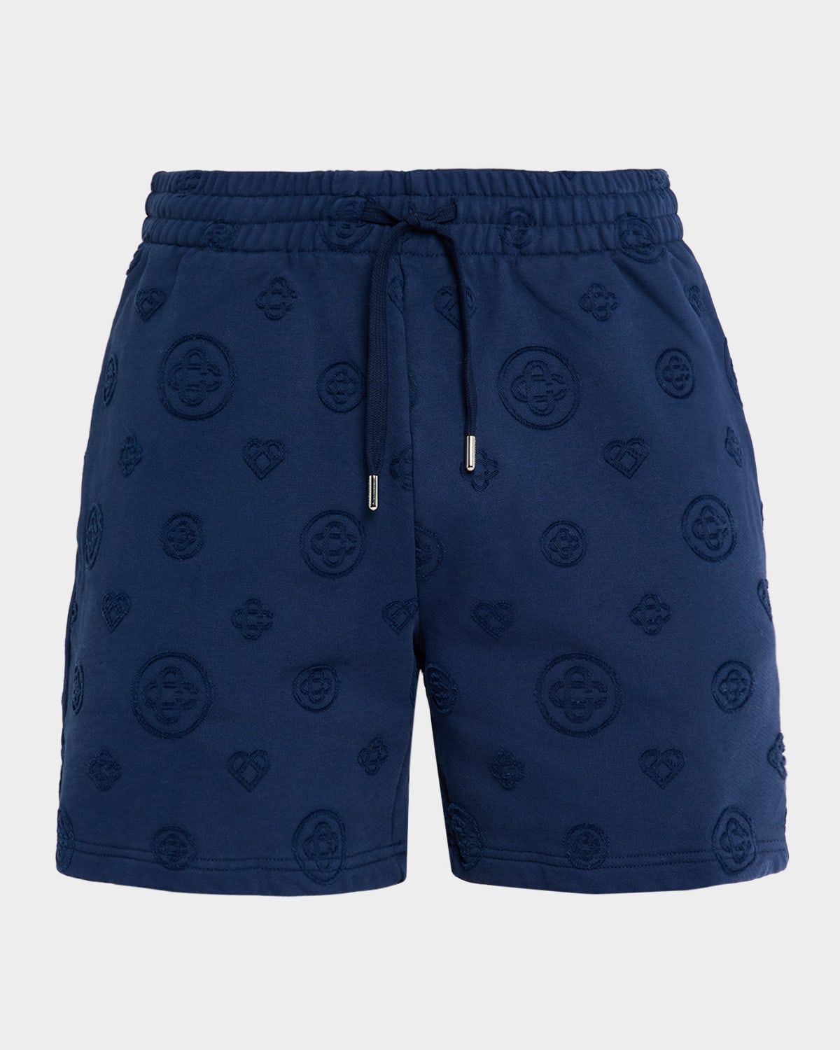 Men & apos;s Monogram Jacquard Organic Cotton Drawstring Shorts