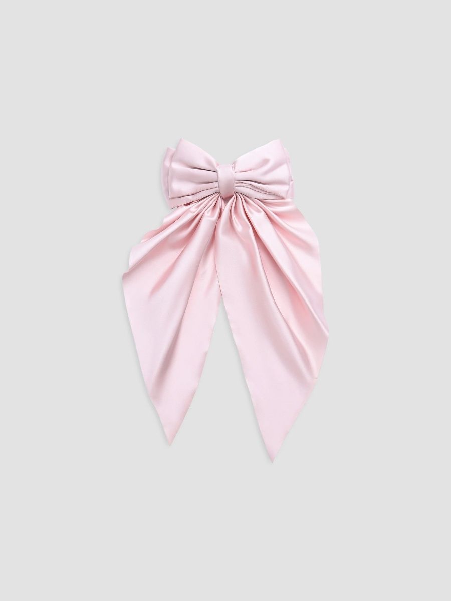 Mimi Tutu Girl's Girl's Ribbon Bow Hair Clip - Pink