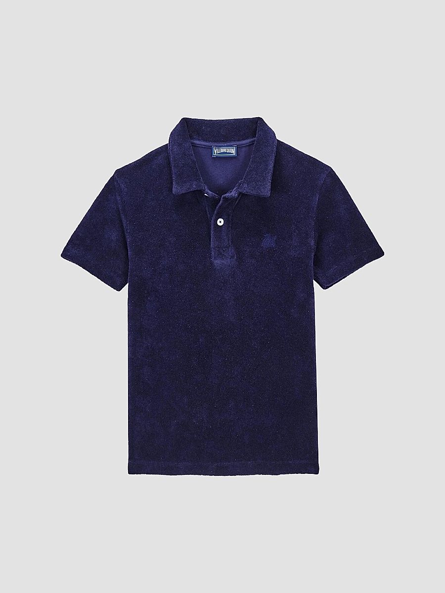 Vilebrequin Boy's Little Boy's & Boy's Terry Polo Shirt - Bleu Marine - Size 12