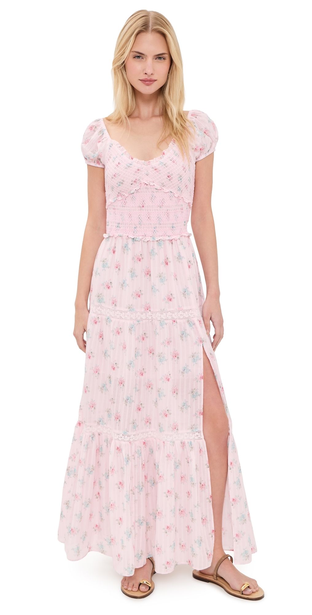 LoveShackFancy Amandla Dress EAU DE ROSE M