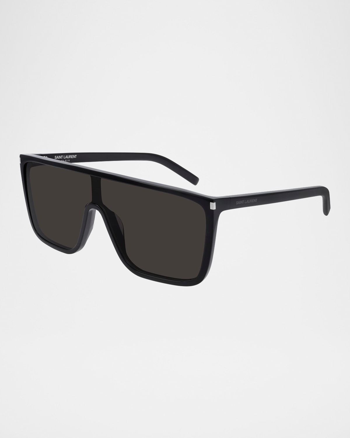 Men & apos;s Mask Flat-Top Propionate Shield Sunglasses