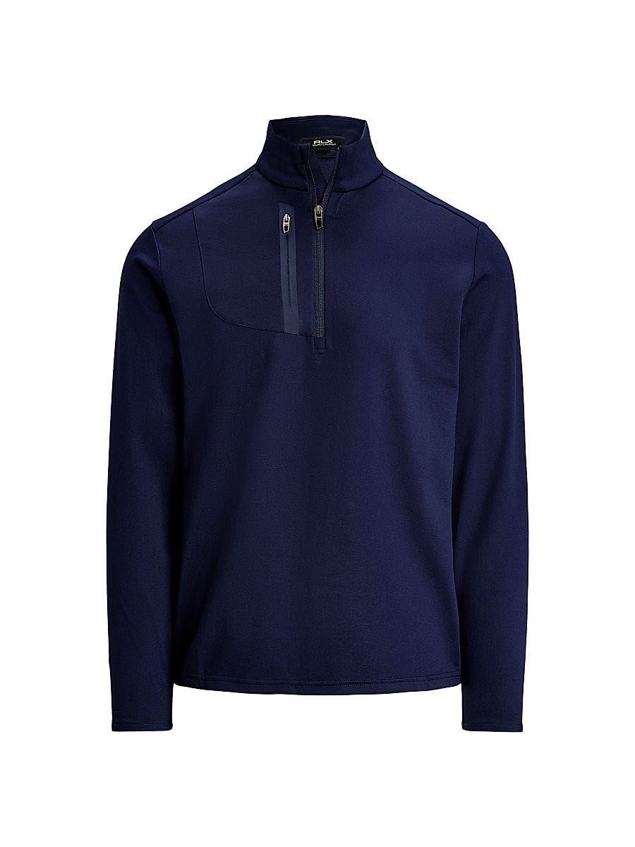 Men's Stretch Jersey Half-Zip Pullover - Refined Navy - Size XXL