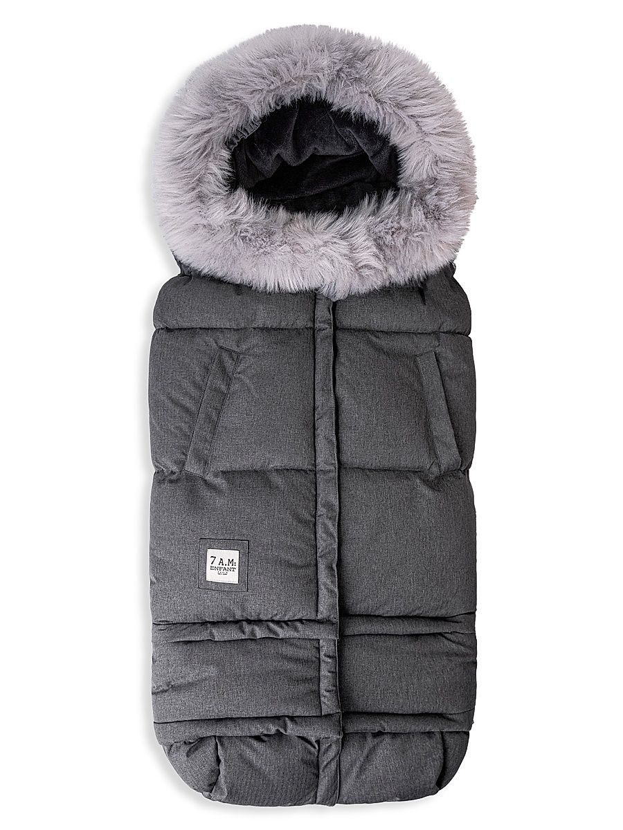 Baby's & Little Kid'sBlanket 212 Evolution Faux Fur Cover - Dark Grey