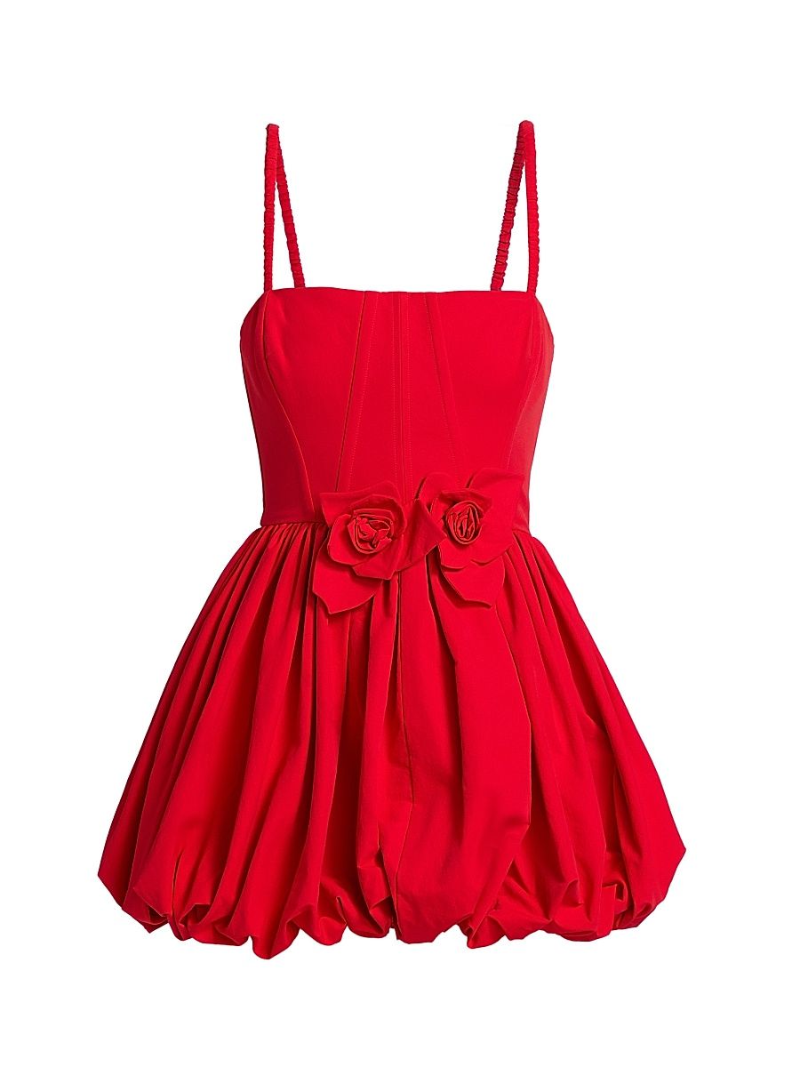 Women's Anais Bubble Minidress - Red - Size 10