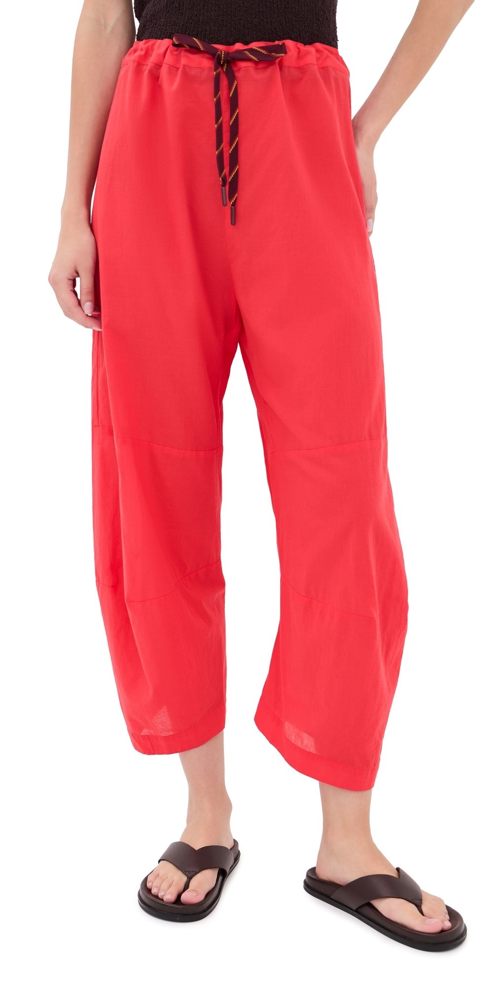 ROUCHA Pace Voile Balloon Pants Red M