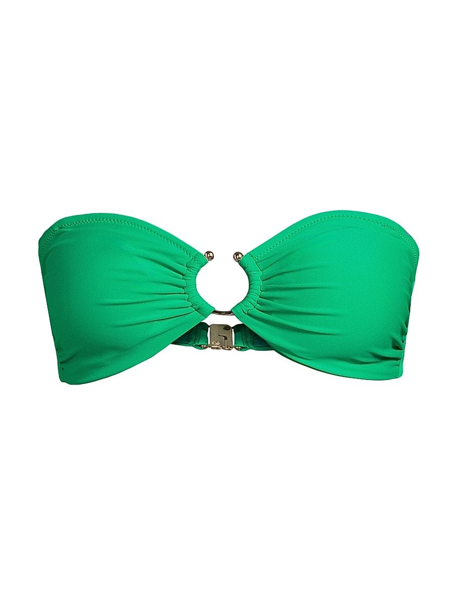 Women's Titan Bandeau Bikini Top - Palm Green - Size Small